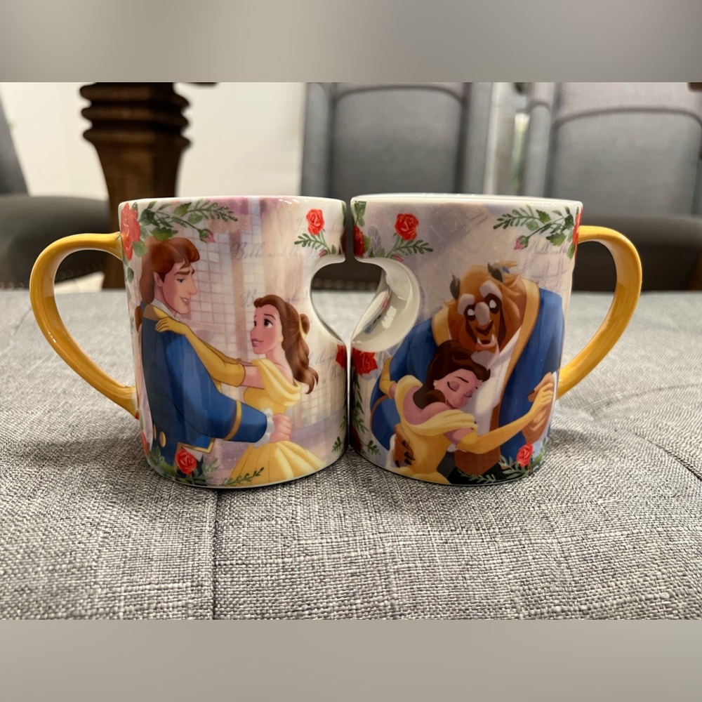 Disney beauty and the beast set of 2 Mugs